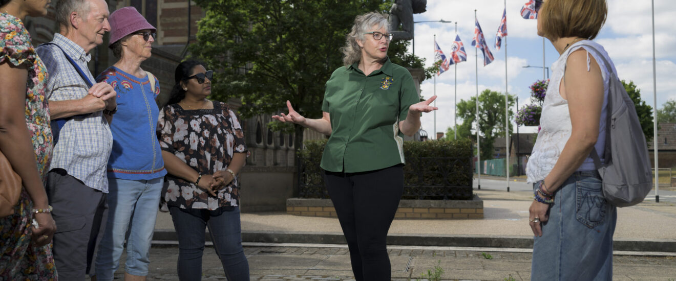 Promotional image for FREE Rugby Town Sporting Heritage Walking Tour