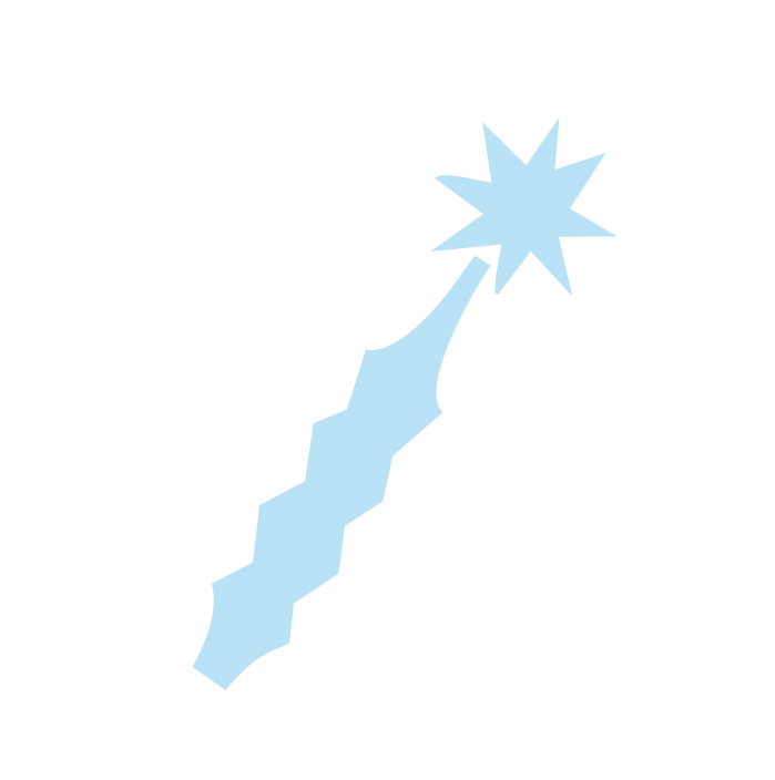Stylised pale blue spark plug icon