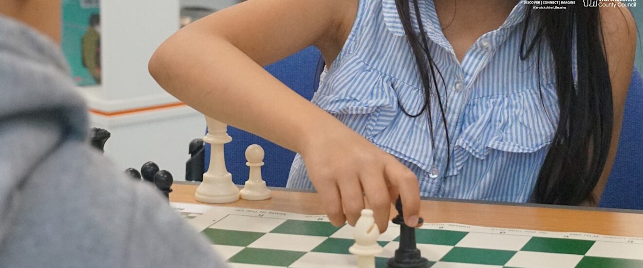 Promotional image for Chess Club at Rugby Library